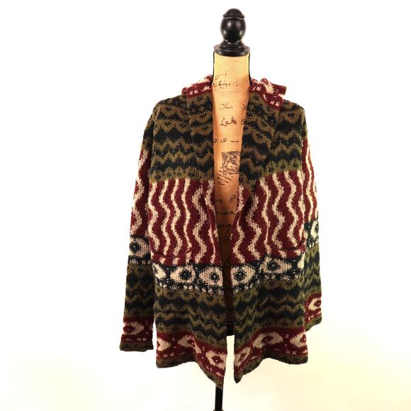 Abercrombie & Fitch Oversized Tribal Print Cardigan XS - Picture 1 of 6